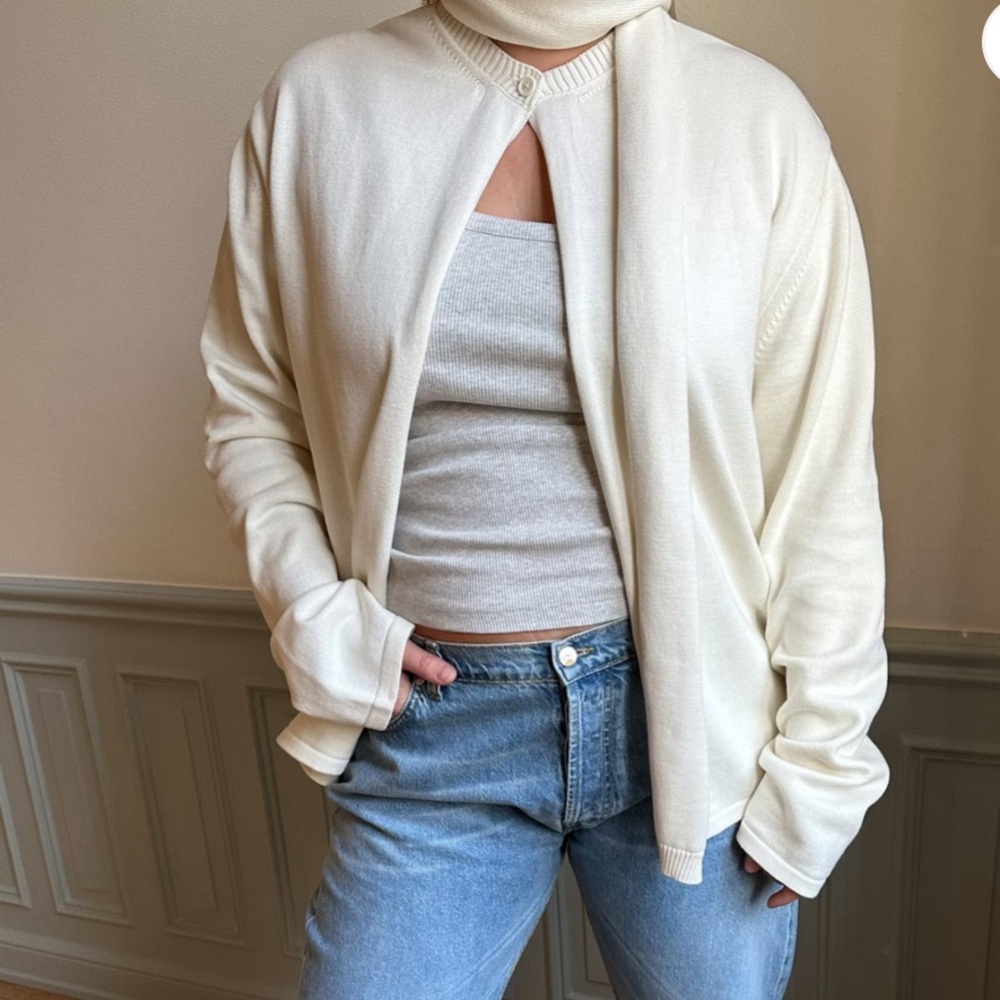 Djerf Avenue One Button Cardigan